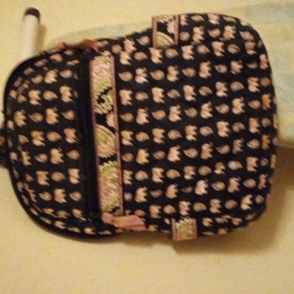 Back pack with front zipper.